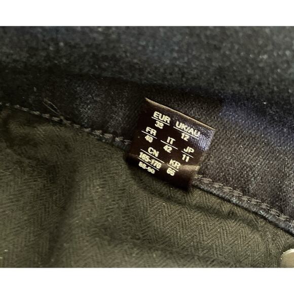 SPANX Signature Waist Slim Boot Cut Jeans Black Back Zipper, sz 28"x33" New - Picture 6 of 8